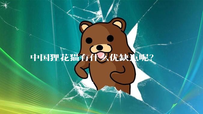中国狸花猫有什么优缺点呢？